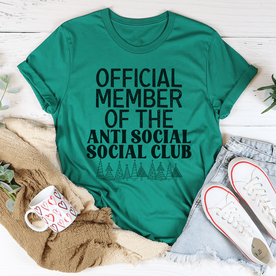 Official Member Of The Anti Social Club Christmas T-Shirt